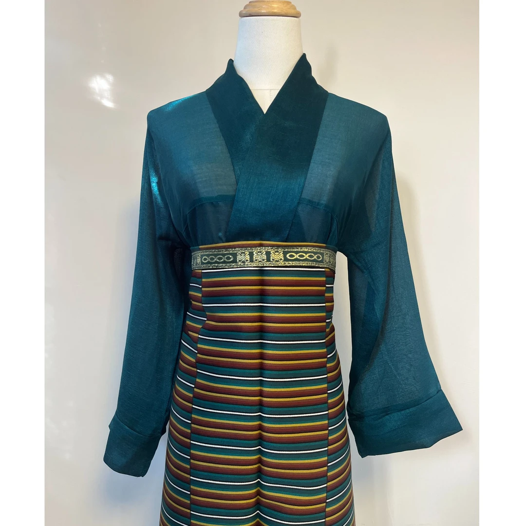 藏式拉萨服内搭休闲百搭显贵气衬衣＋填玛绑典＋腰线两件套