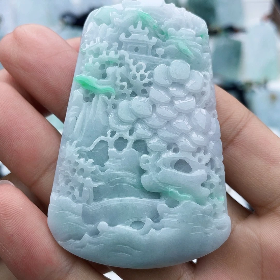 颈饰未镶嵌翡翠翡翠