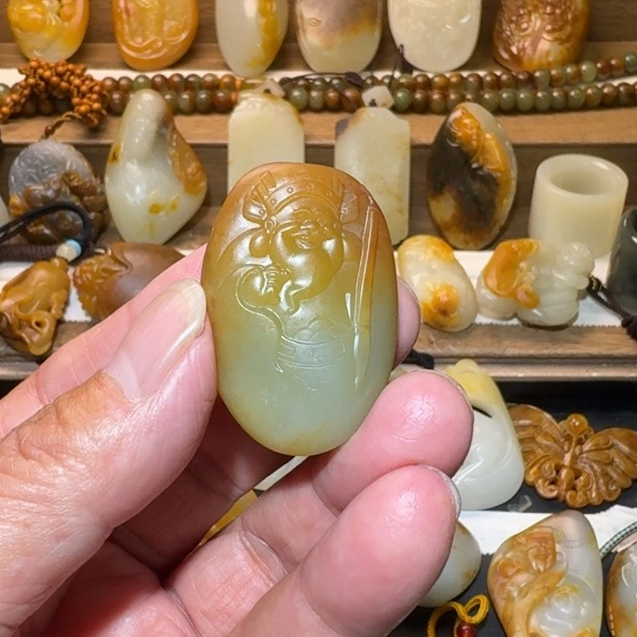 和田玉吊坠(不含链)未镶嵌1****4