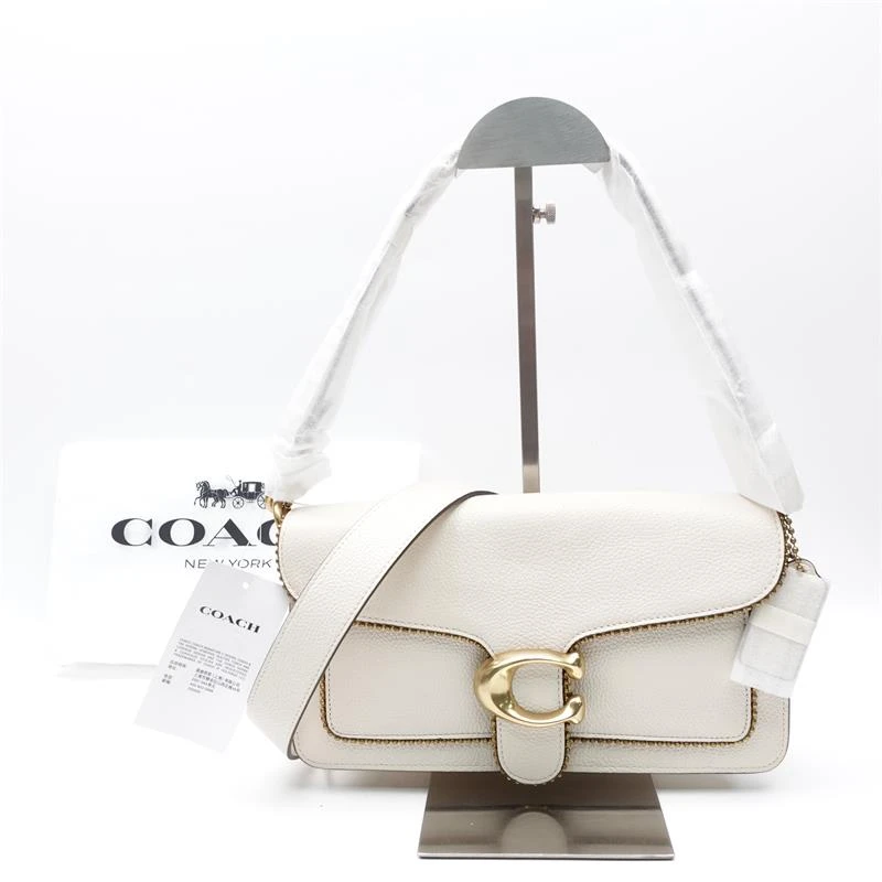 95新 COACH/蔻驰 白色金C扣单肩包T_ZY0000406043