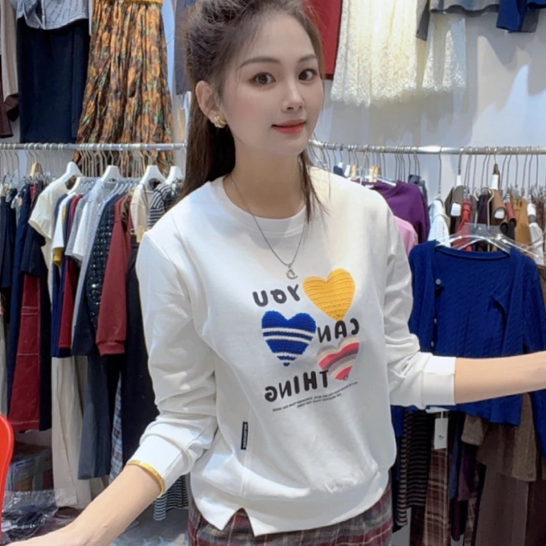 730秋季印花ins卫衣圆领字母长袖常规