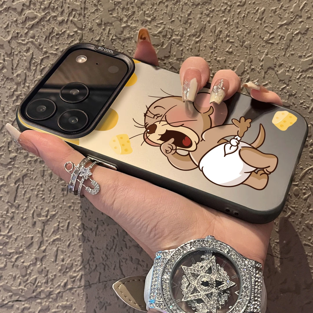 Jerry适用苹果17promax新款iPhone17防摔手机壳16磨砂彩银X支架