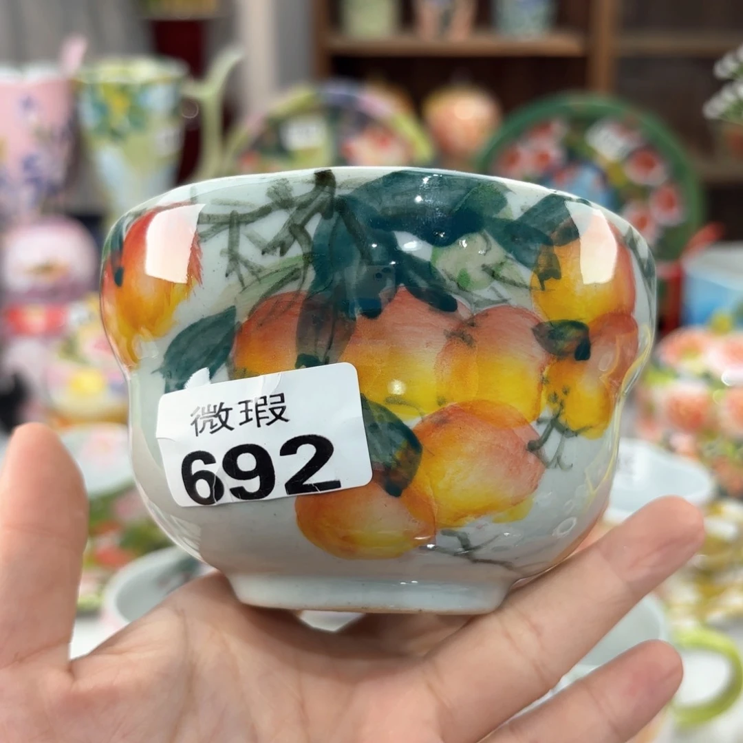 景德镇手绘高温釉下彩陶瓷茶具