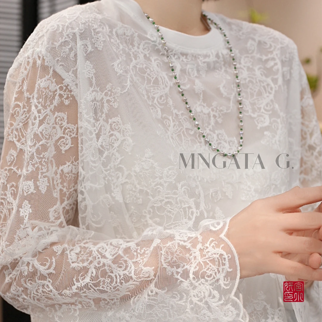 MNGATA G.宫小妍【千尘刺绣】早秋新中式中国风休闲百搭上衣5030710