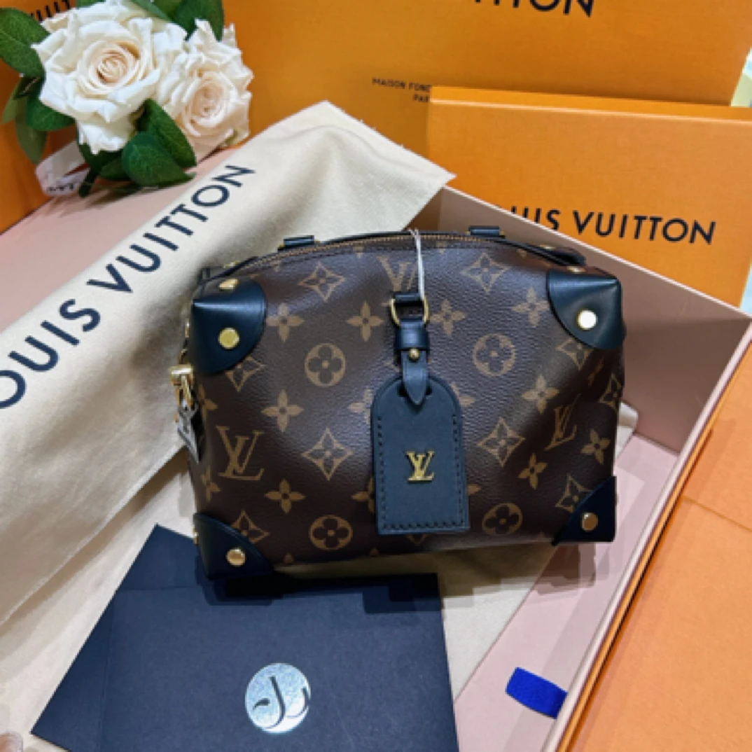 95新 LouisVuitton/路易威登 黑八角软盒子 芯片款 /3937