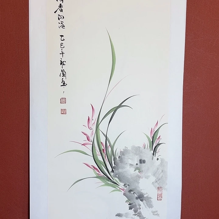 国画听兰老师花鸟