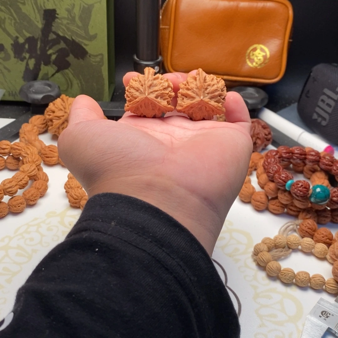 吊坠文玩核桃37全品盘山三棱超级正