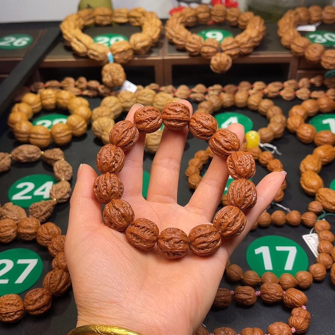 文玩核桃手串17尺寸树王八楞