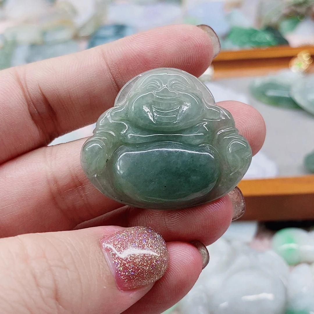 颈饰未镶嵌翡翠天然