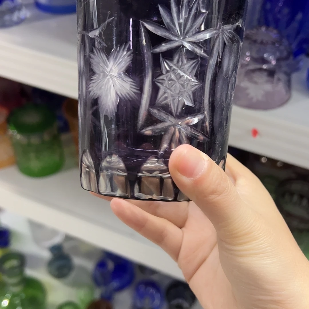 平底款水晶玻璃微瑕一个