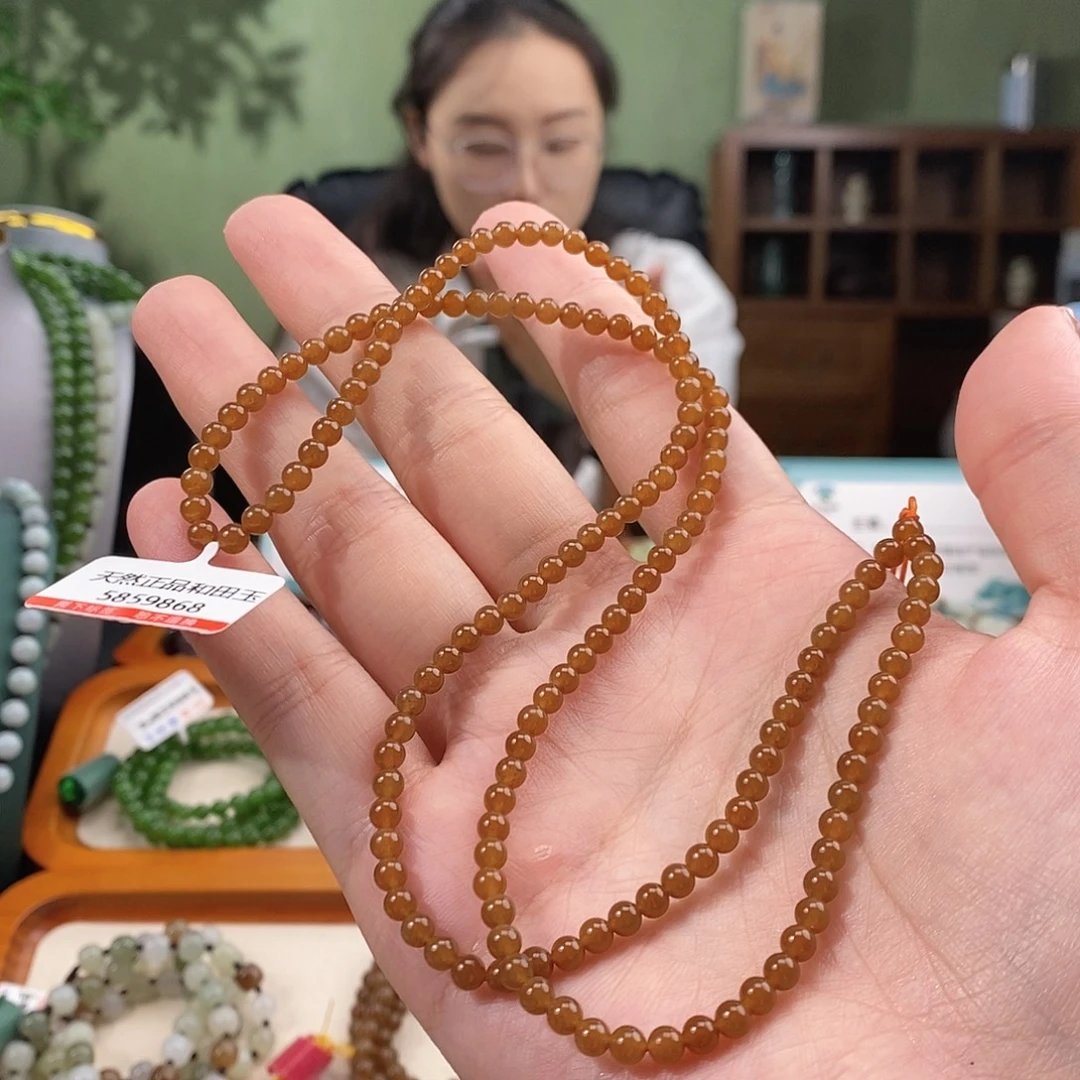 北***狼颈饰未镶嵌和田玉