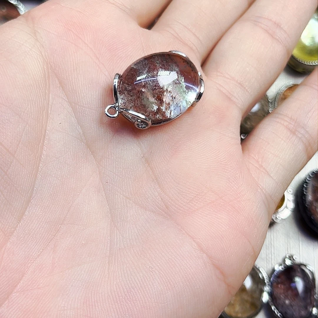 水晶戒指银S800镀金镶嵌月****✨