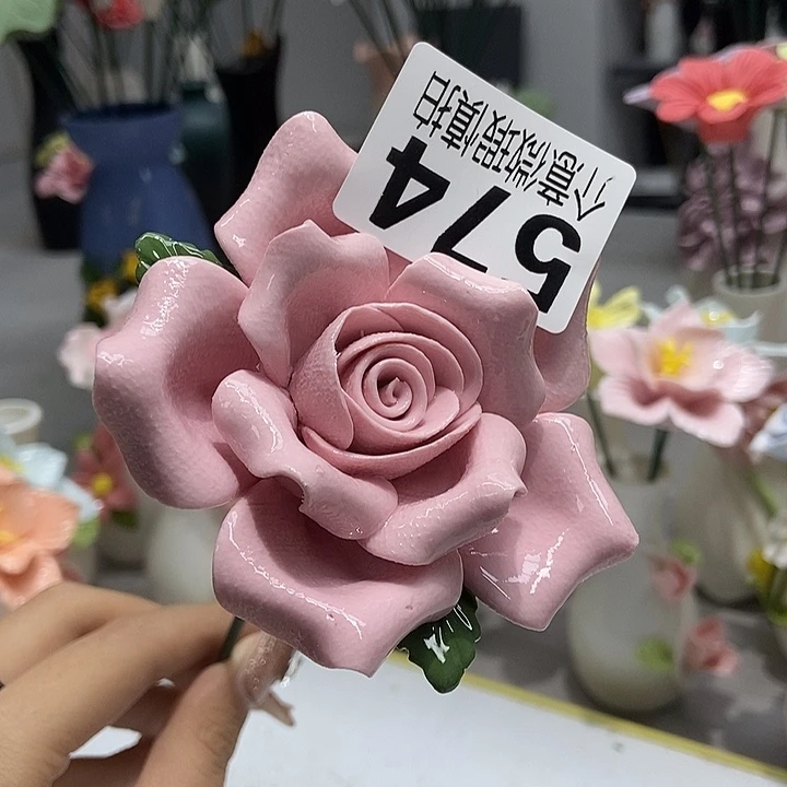 陶瓷纯手工捏花设计