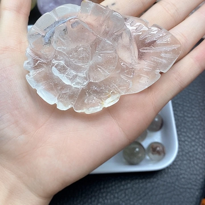 钛钢项圈水晶水晶石166