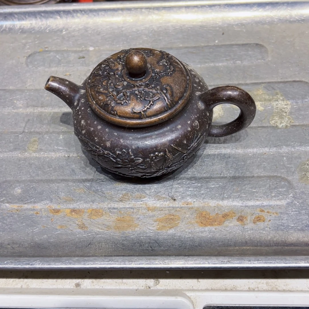 青***酒黄铜摆件，文房摆件