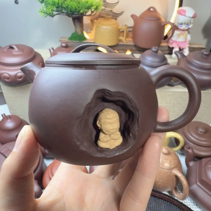 原矿紫泥壶有洞天150cc