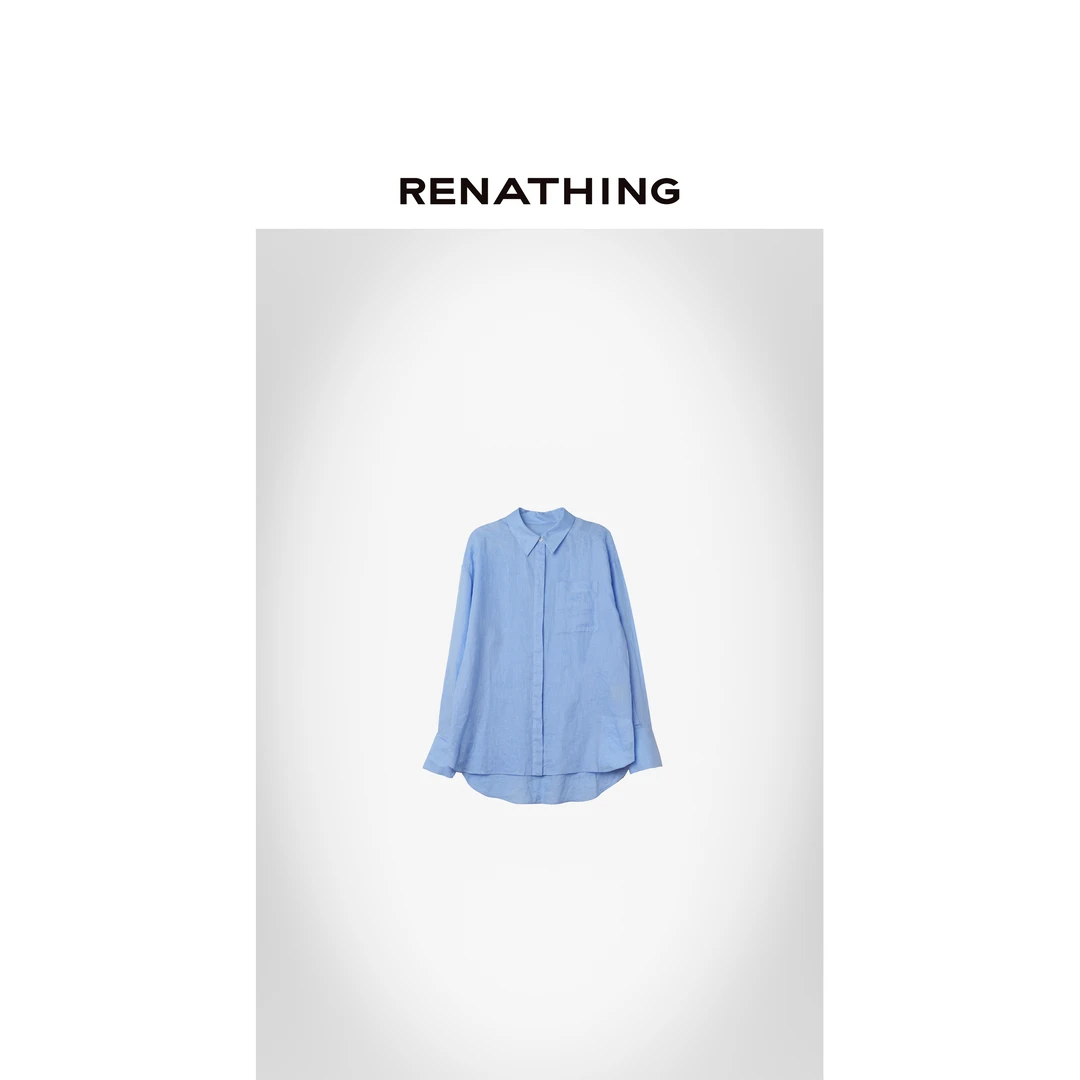 【RENATHING】法式落肩宽松休闲衬衫
