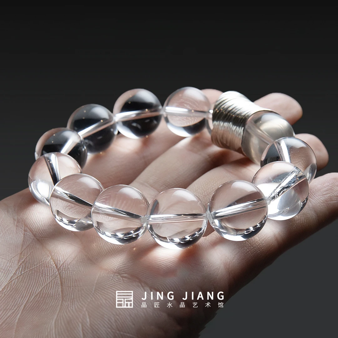 晶匠白水晶白富美15-16mm+设计款手串 编号-Z24455正品精选