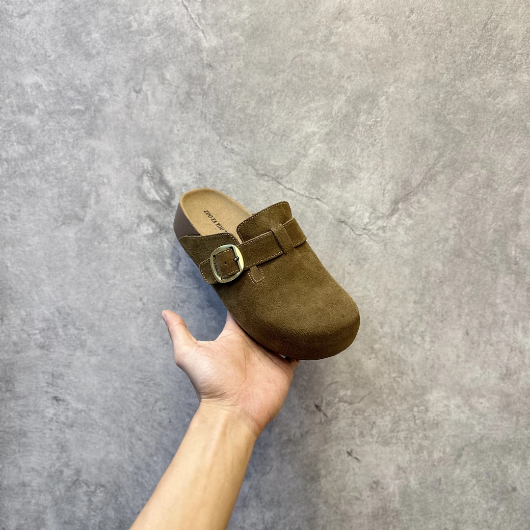 2025秋冬大爆款特惠时尚复古厚底懒人半拖勃肯鞋巨舒服显脚小百搭