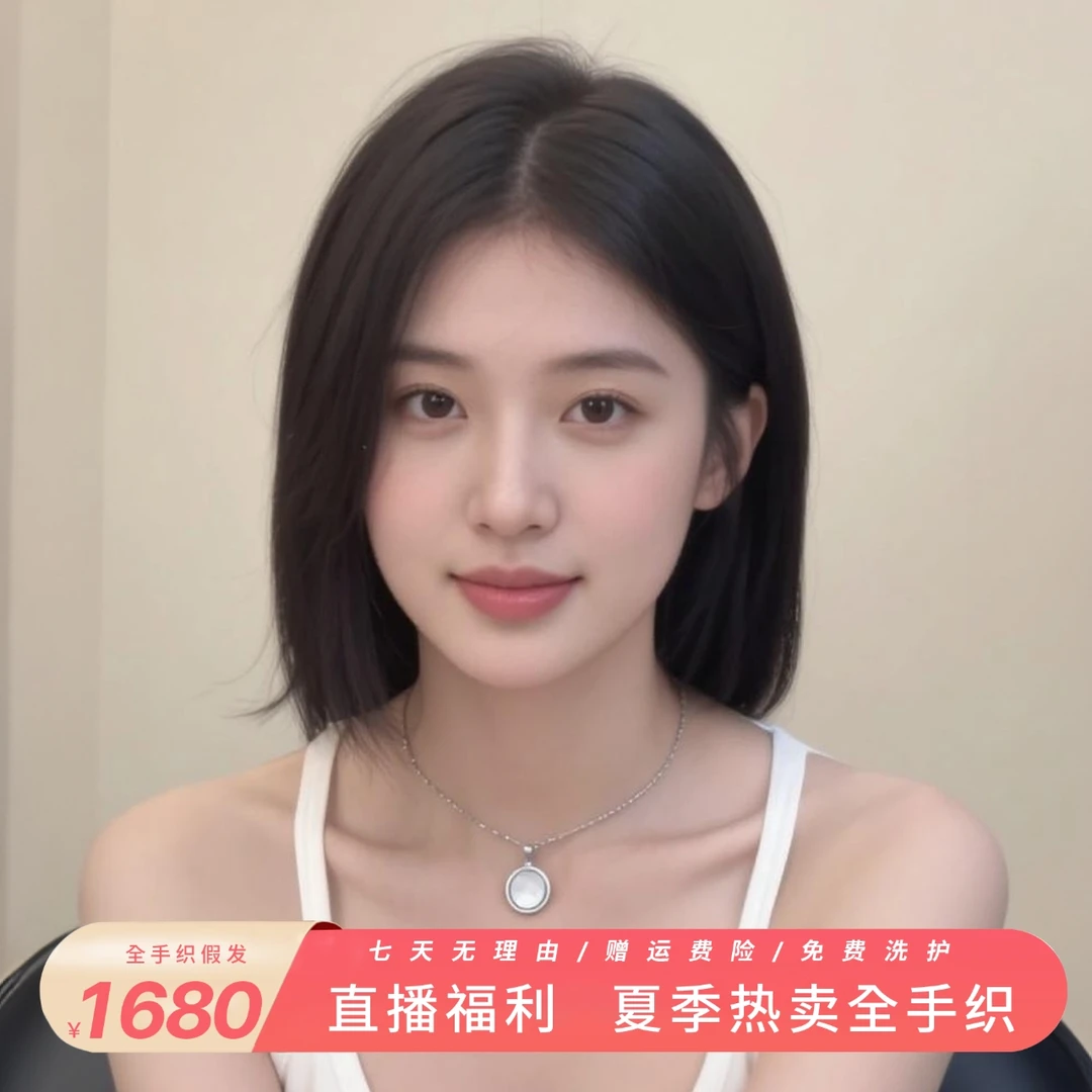 【全手织裸感仿生工艺】全真发自然递针妈生大头皮轻薄逼真隐形