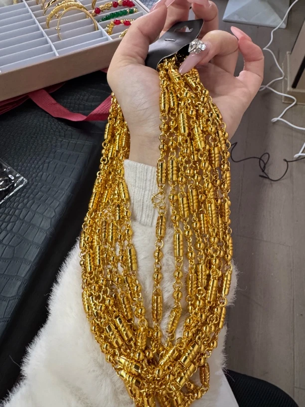 钨合金项链 爆款高端竹节项链