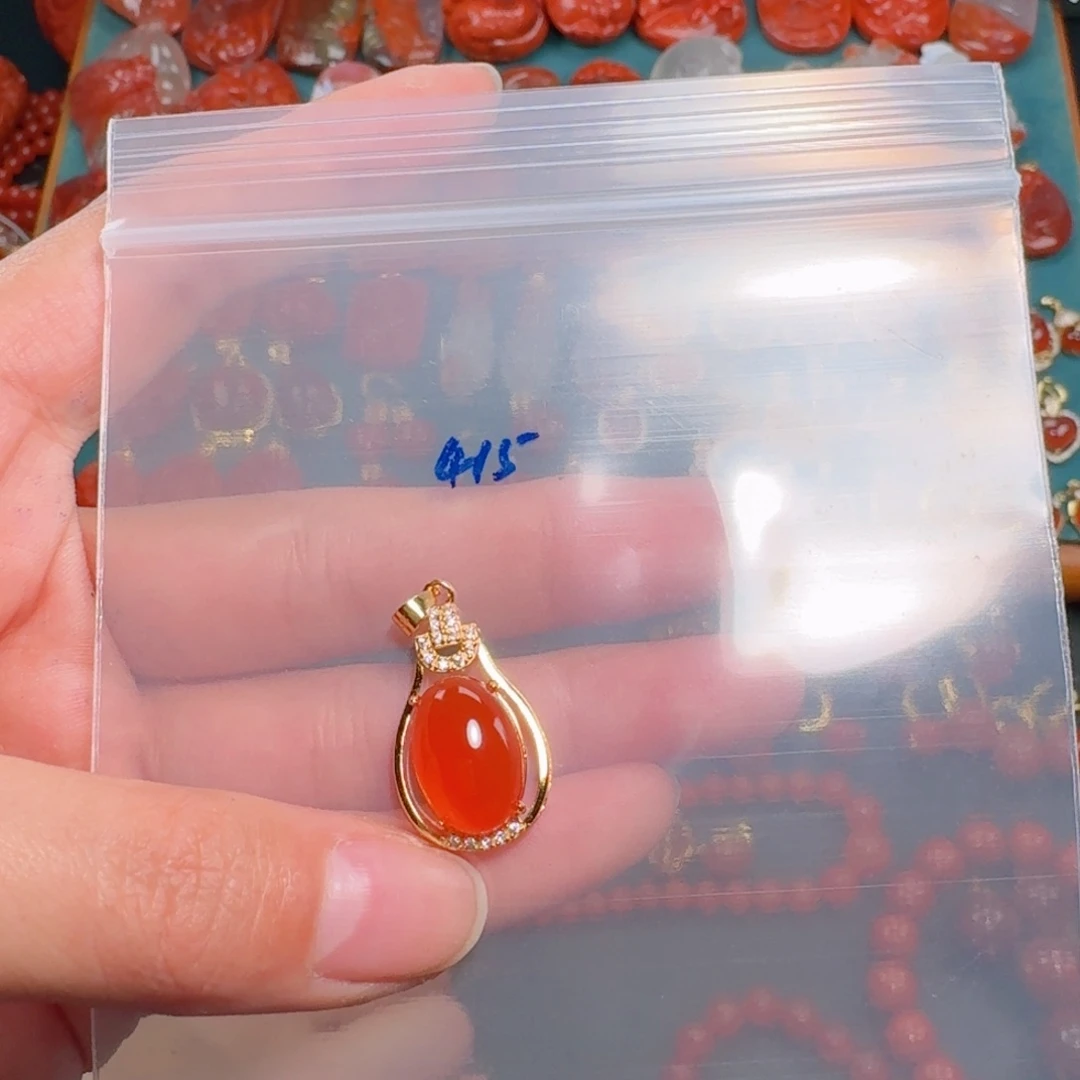 南红玛瑙南红银S925镶嵌