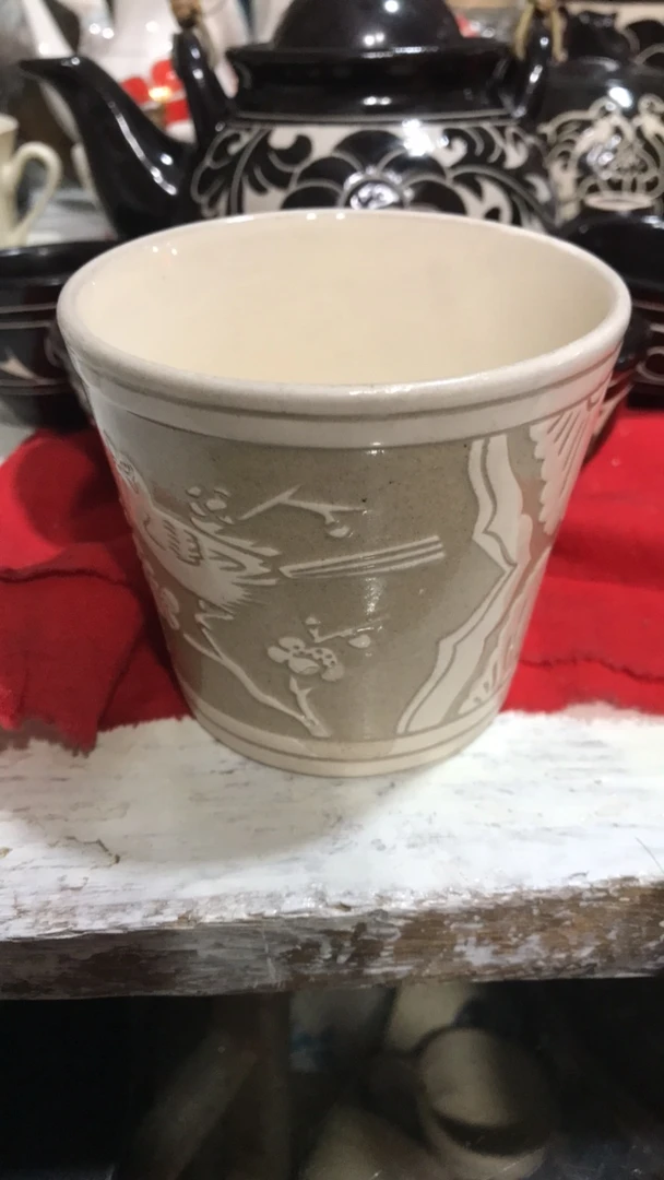 中国磁州窑陶瓷茶杯