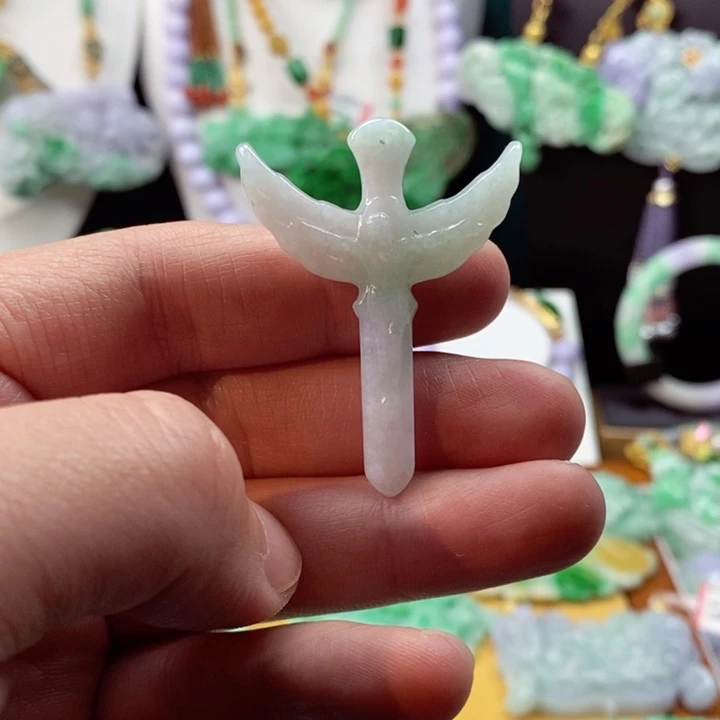 翡翠颈饰未镶嵌翡翠吊坠挂件