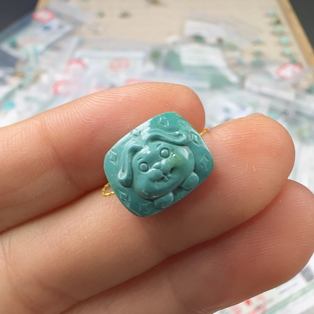 绿松石珠宝半成品未镶嵌