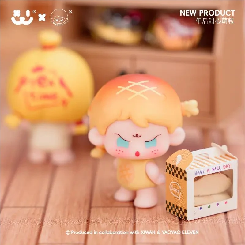 【拆袋】喜玩&幺幺十一联名款小e萌粒可爱潮玩公仔