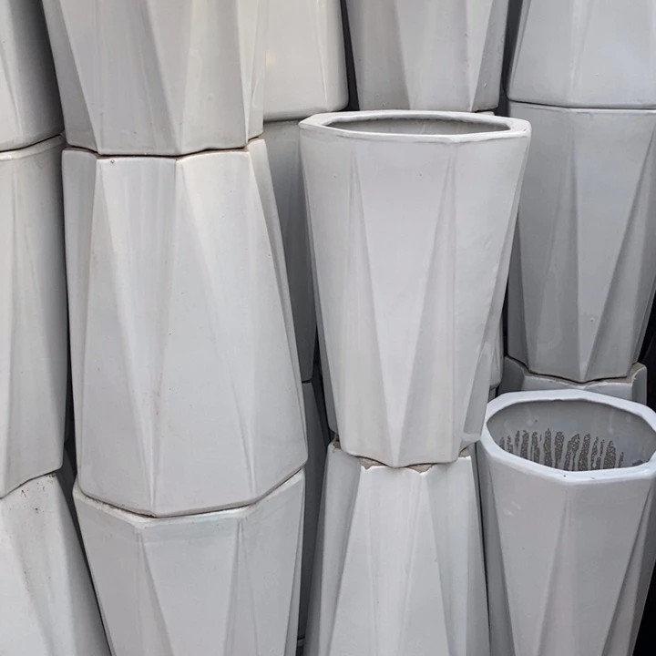 低腰白八方中号口24/33