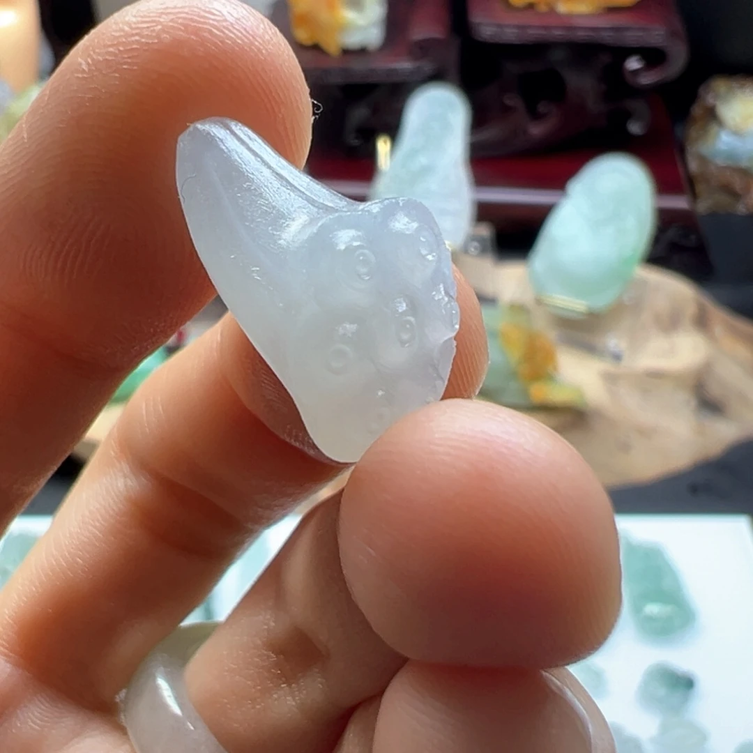 定制翡翠未镶嵌缅甸翡翠A货莲蓬