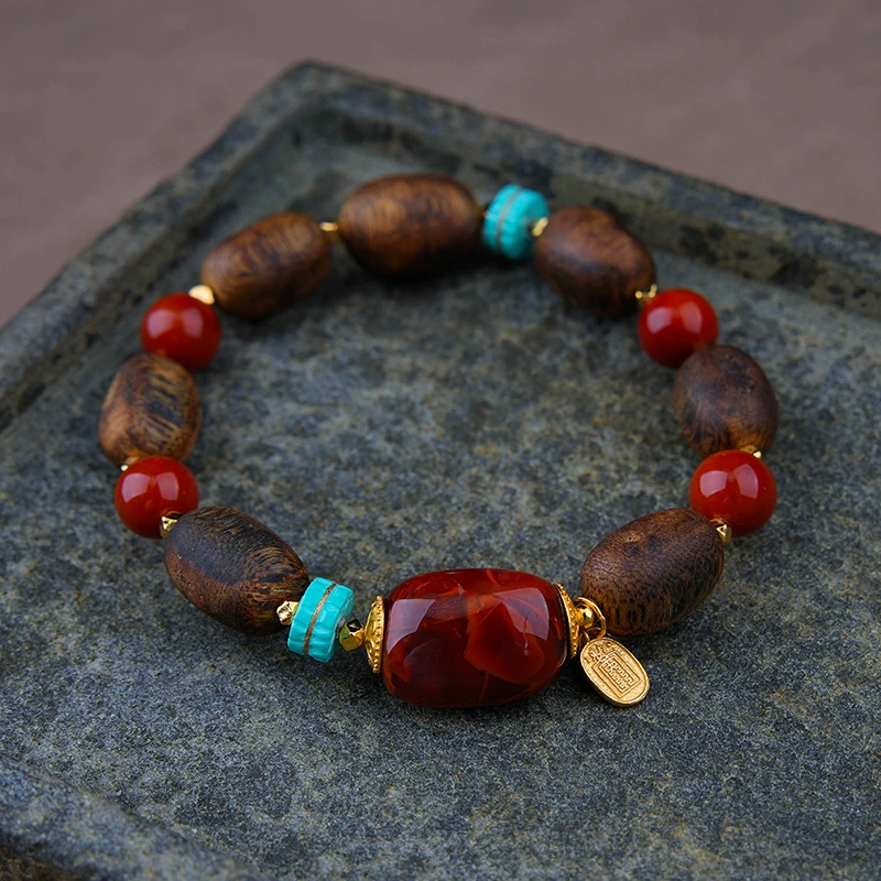 南红沉香手串S30808