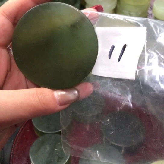 蛇纹石玉天然岫玉成品手镯心未镶嵌