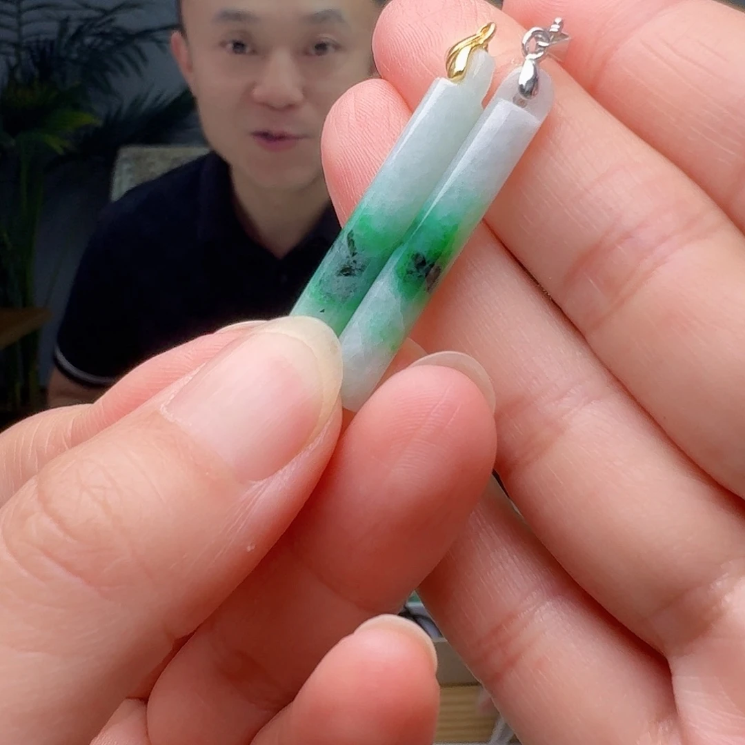 吊坠(不含链)银S925镶嵌翡翠多样性发货其一