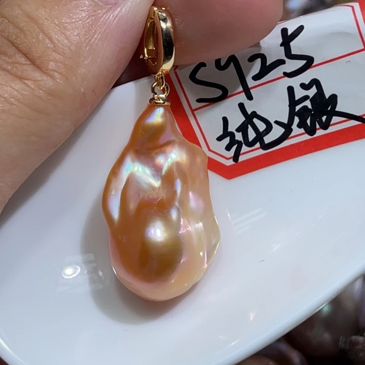 淡水珍珠银S925镶嵌颈饰