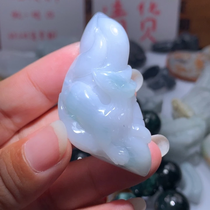 翡翠未镶嵌颈饰保真天然A货翡翠