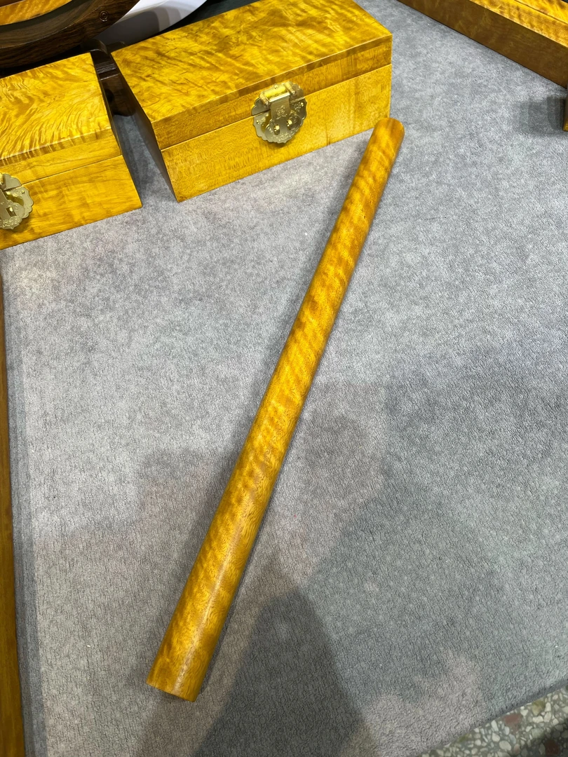 水波纹圆形横财摆件风水摆件横财开运木家用摆件