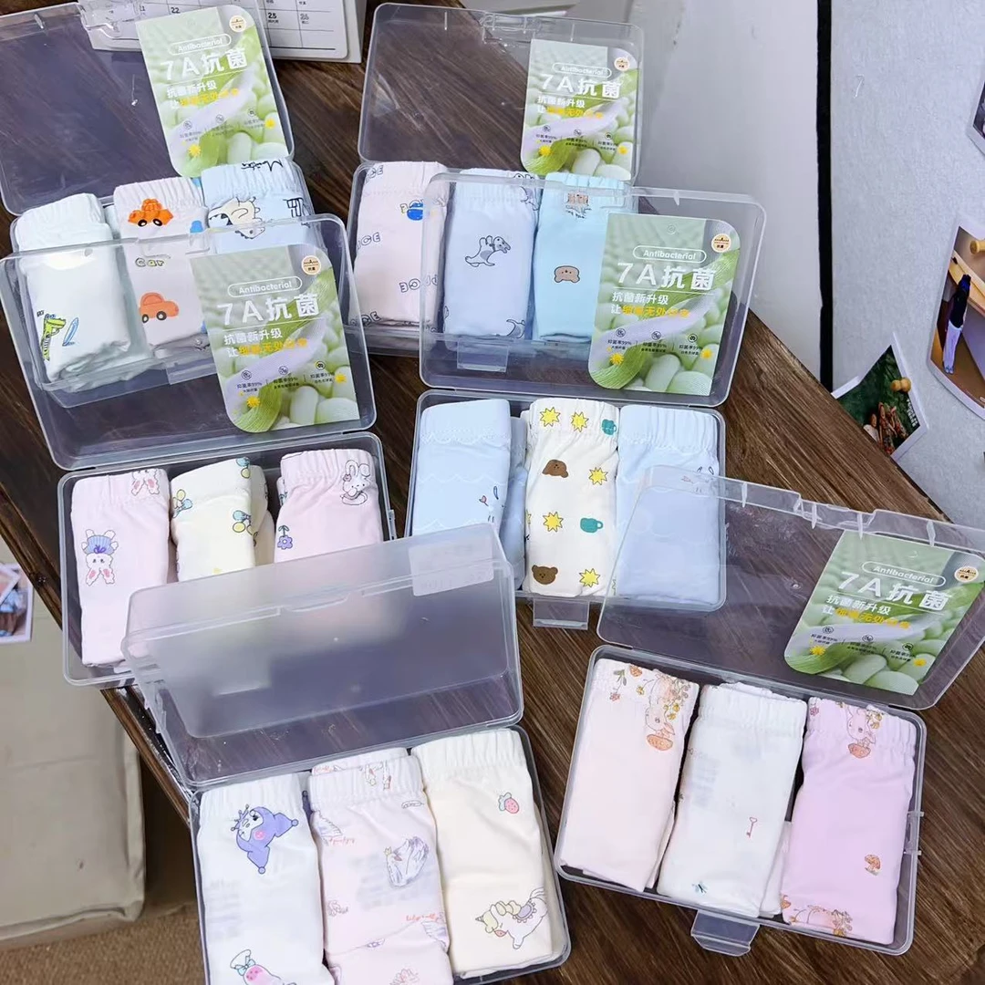 7A抗菌四角莱卡棉内裤不卡档