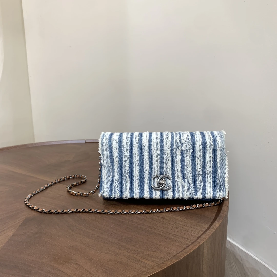 95新 Chanel/香奈儿 Chanel牛仔流苏woc