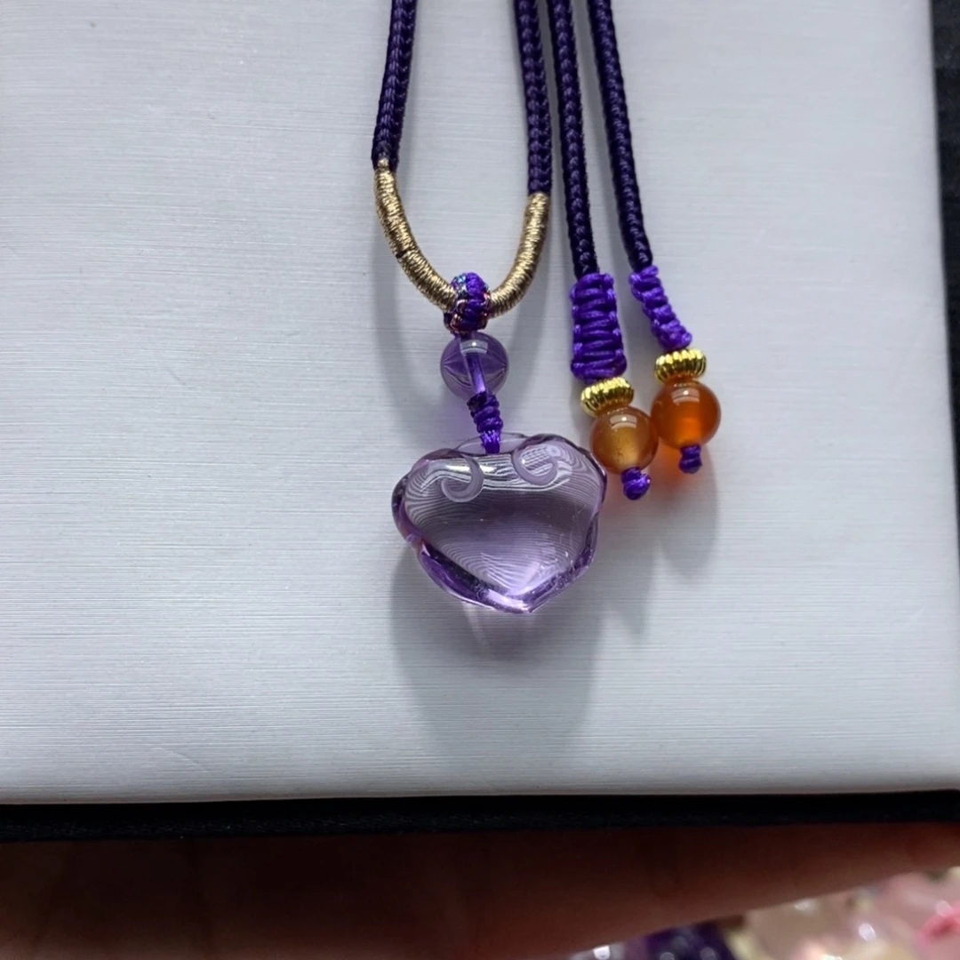 未镶嵌吊坠(赠链)紫晶紫水晶如意