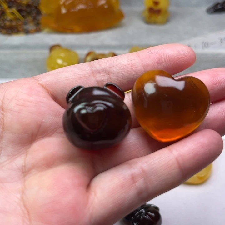 琥珀颈饰未镶嵌等***夏琥珀蜜蜡