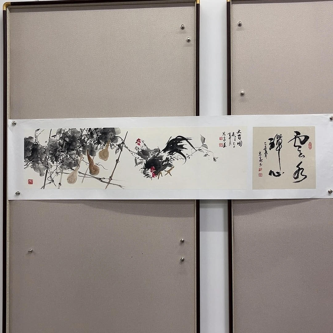 国画艺术家真人手绘