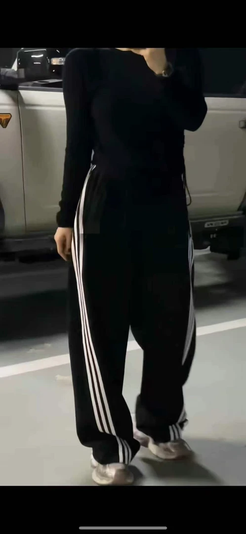 SHUSHU 新款薄款束脚运动裤