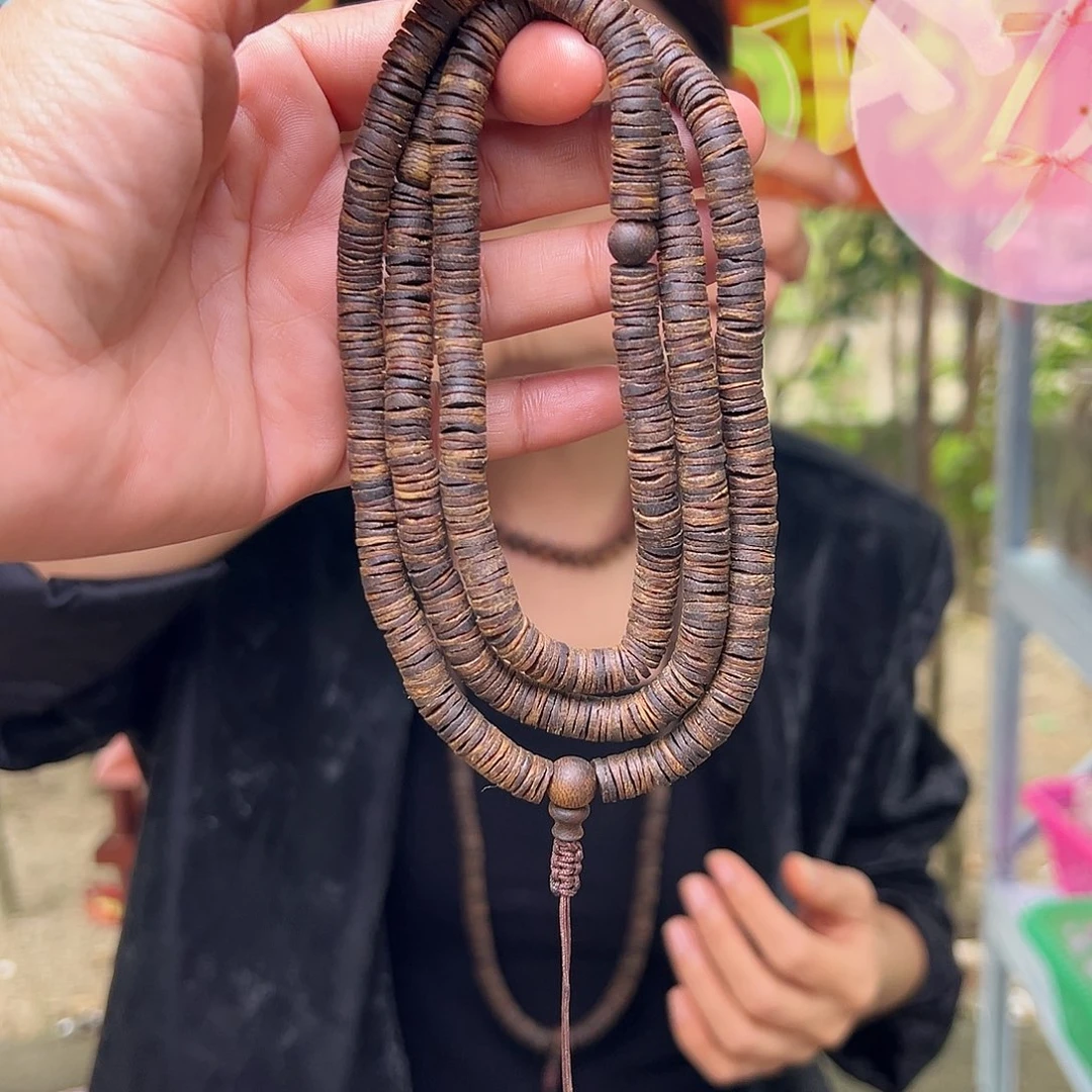 沉香手串海南尖峰岭老白奇一代原母树沉水皮油多圈0.7-30g