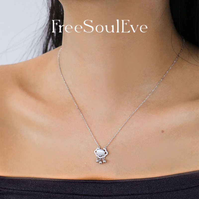 吊坠925银琉璃 【平安锁】项链新款爆款轻奢闺蜜生日礼物丨鉴定证书