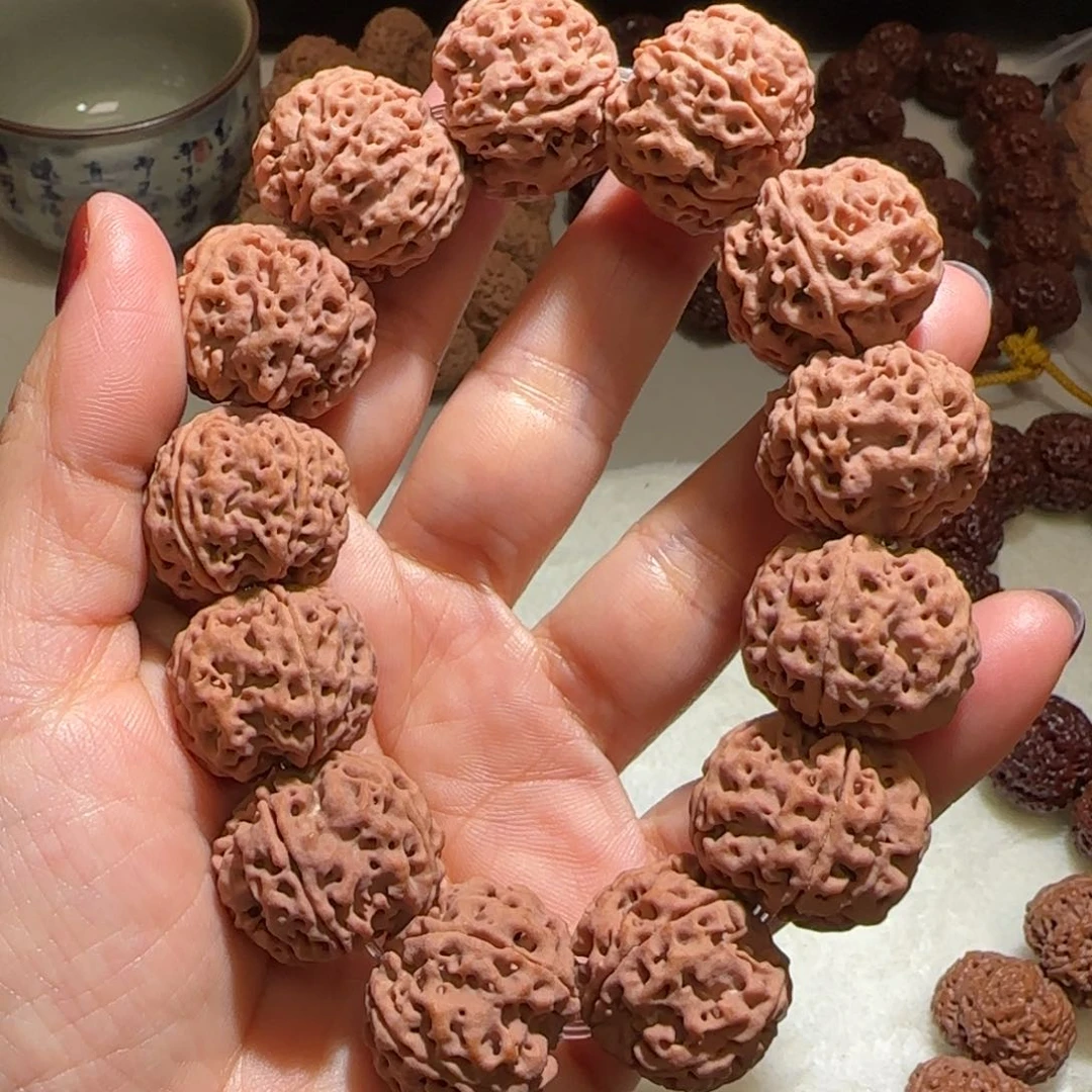 金刚菩提手串拥**啥五星双龙福利22×18