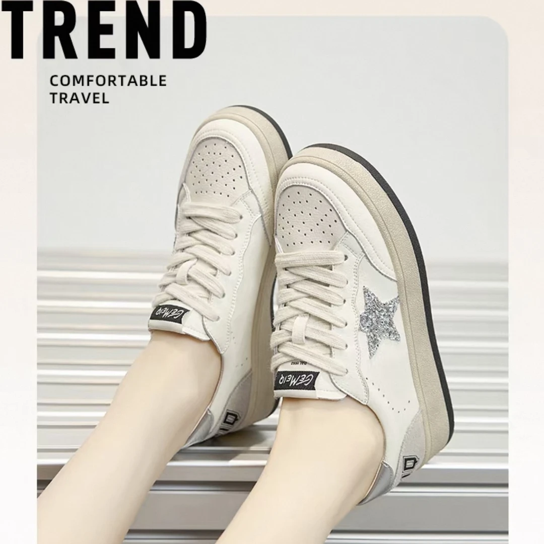 戈美其新款时尚板鞋星星女单鞋390553252