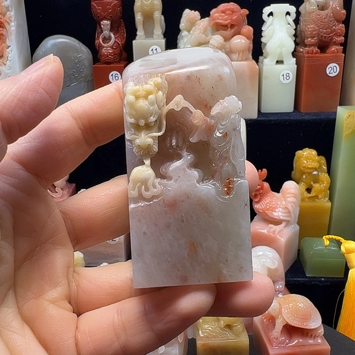 寿山石印石寿山石手工雕刻