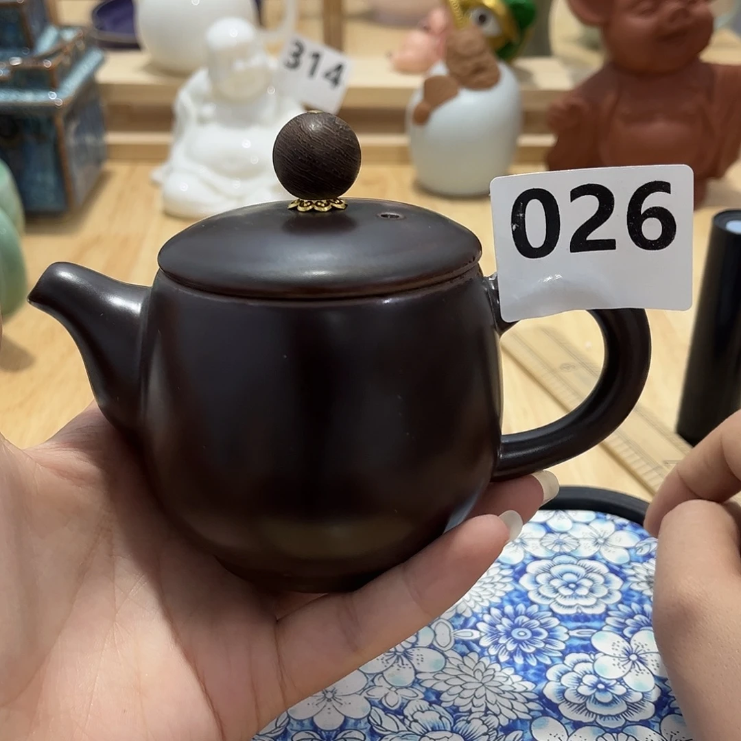 瓷片茶摆件工艺品摆件666